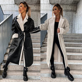Clara - Damen Winterjacke mit Gürtel
