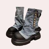 Keona - Damen Denim Winterstiefel