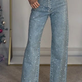 Glitzernde – Damenjeans mit Glitzerdetails