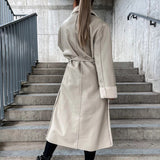 Clara - Damen Winterjacke mit Gürtel