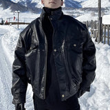 Rashaan – Schwarze Winterjacke für Herren