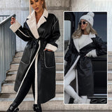 Clara - Damen Winterjacke mit Gürtel