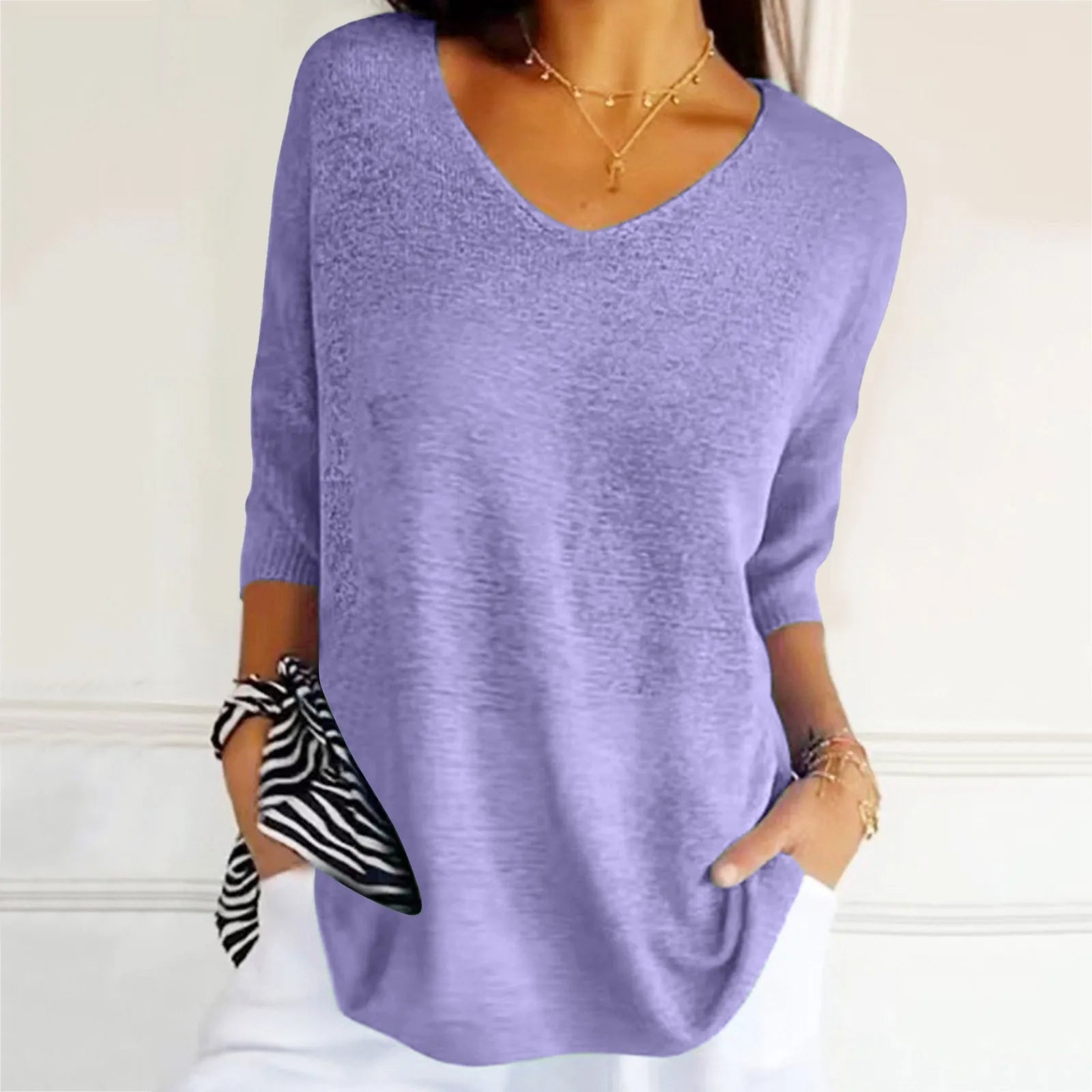 Gerda - Sommer V-Ausschnitt Top