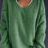 Freya – V-Ausschnitt Strickpullover