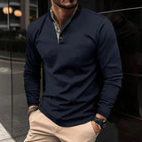 Hugo - Herren Langarm-Poloshirt