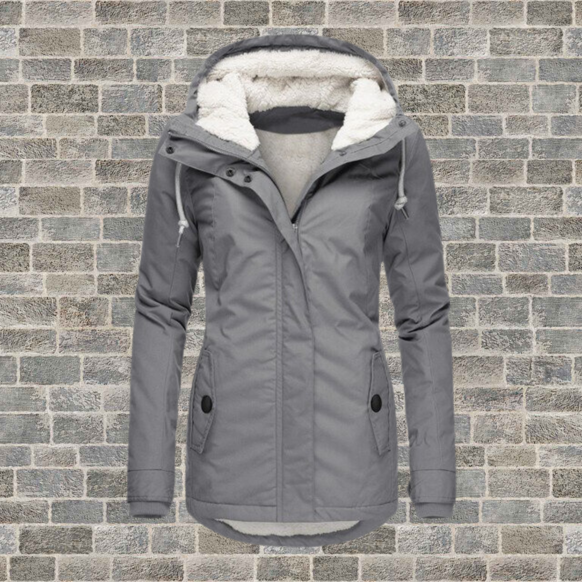 Anne – Damen-Wintermantel mit Kapuze