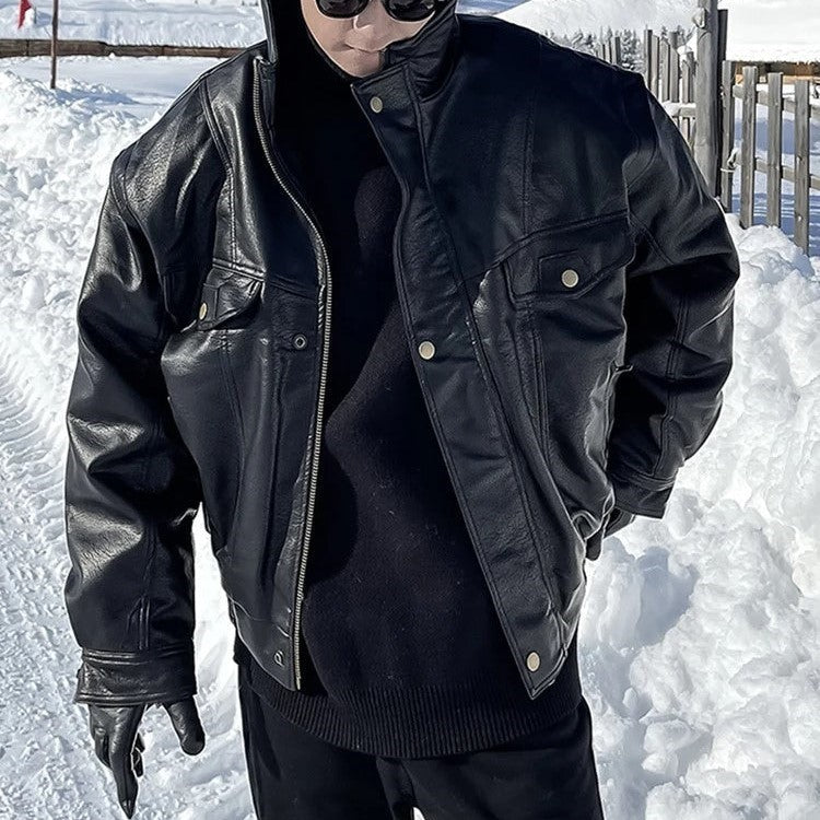 Rashaan – Schwarze Winterjacke für Herren
