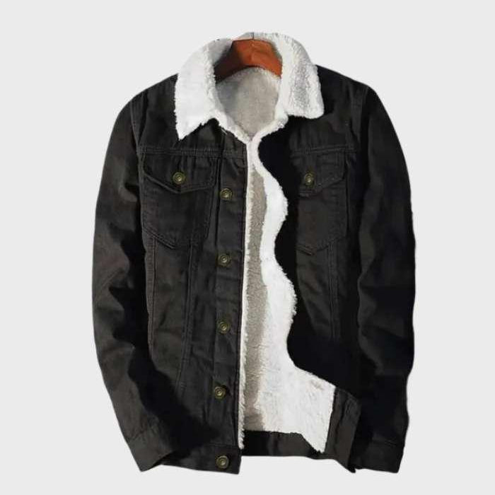 Warmes – Jeansjacke mit Fleecefutter