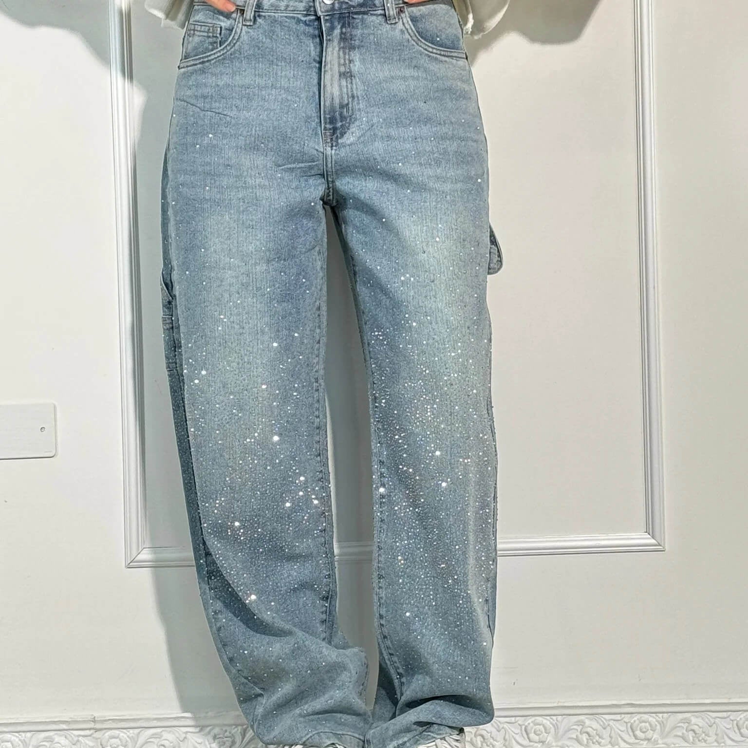 Belle – Glitzer Damenjeans