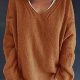 Freya – V-Ausschnitt Strickpullover