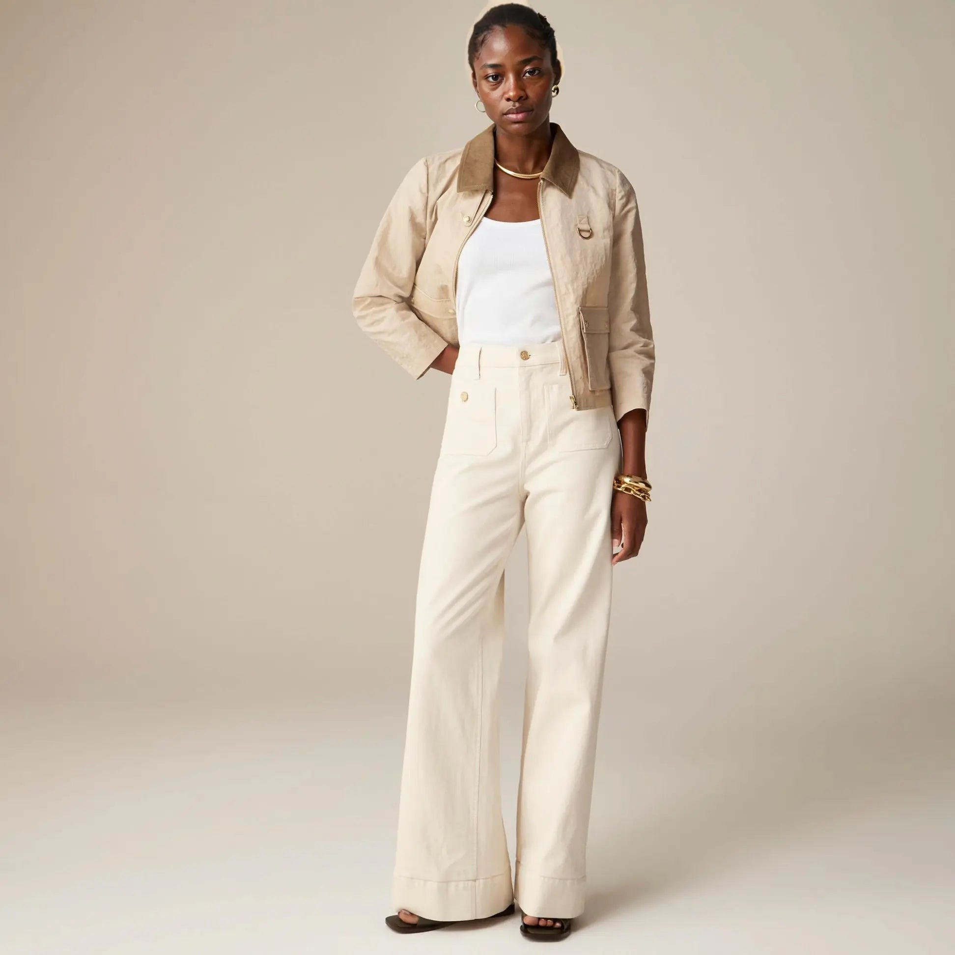 Damenjeans mit weitem Bein – Jolly Jive