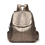 Maya - Leder Anti-Diebstahl Rucksack