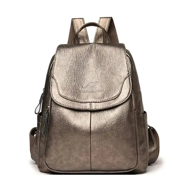 Maya - Leder Anti-Diebstahl Rucksack