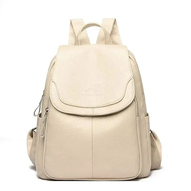 Maya - Leder Anti-Diebstahl Rucksack