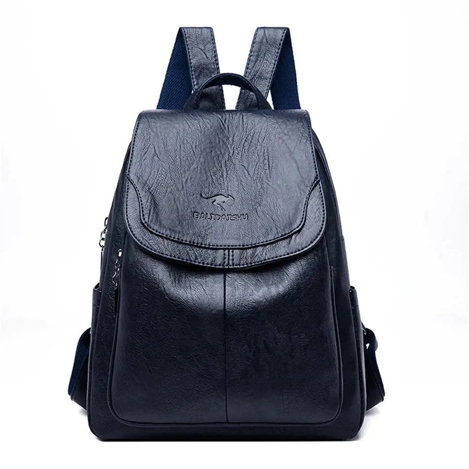 Maya - Leder Anti-Diebstahl Rucksack