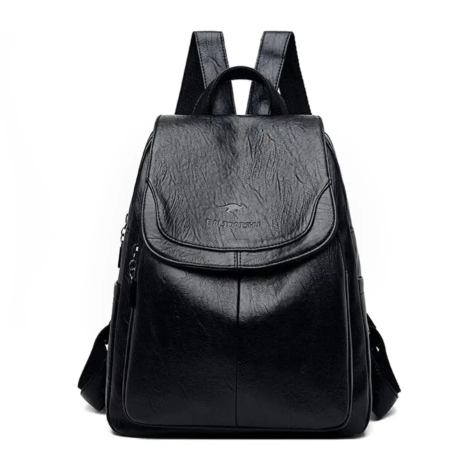 Maya - Leder Anti-Diebstahl Rucksack