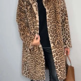 Leopard | Kunstfell-Jacke für den Winter