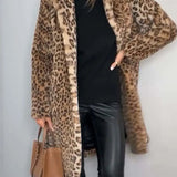 Leopard | Kunstfell-Jacke für den Winter