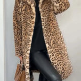 Leopard | Kunstfell-Jacke für den Winter
