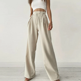 CRYSTA | Elegante Damen High-Waist Palazzo-Hose
