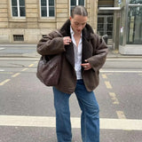 Teddywear – Damen Teddyjacke mit Oversize-Passform