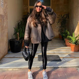 Teddywear – Damen Teddyjacke mit Oversize-Passform