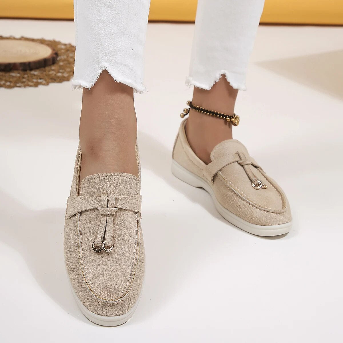 Mokassins - Damen Quasten Loafer