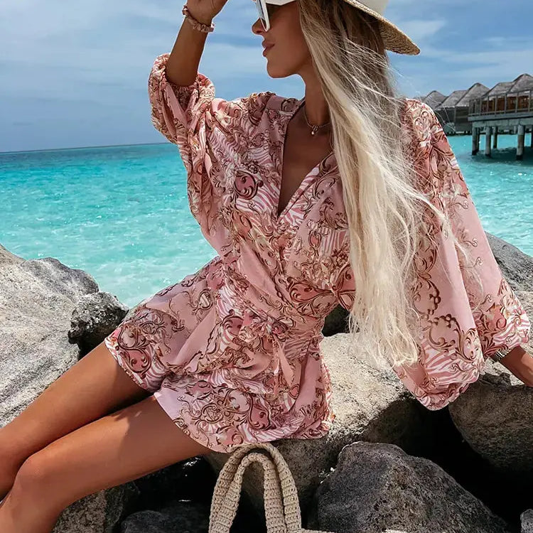 Ruby - Sommer-Overall mit Blumenmuster
