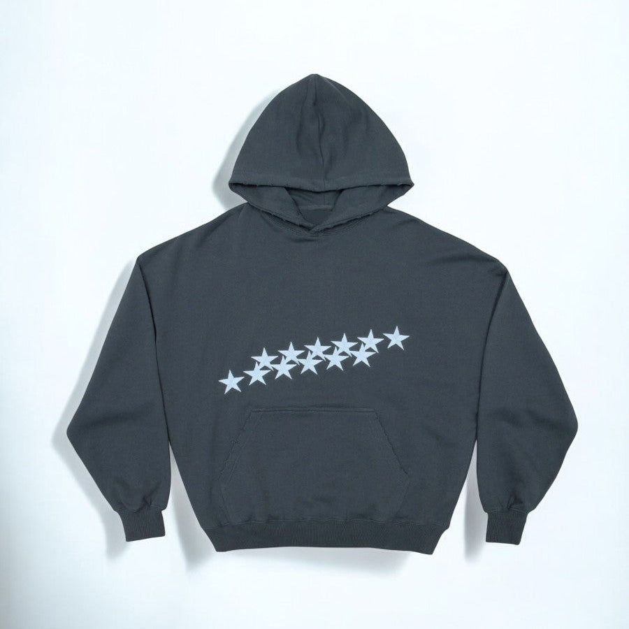 Oversized Damen Hoodie mit Sternen-Print - Streetwear