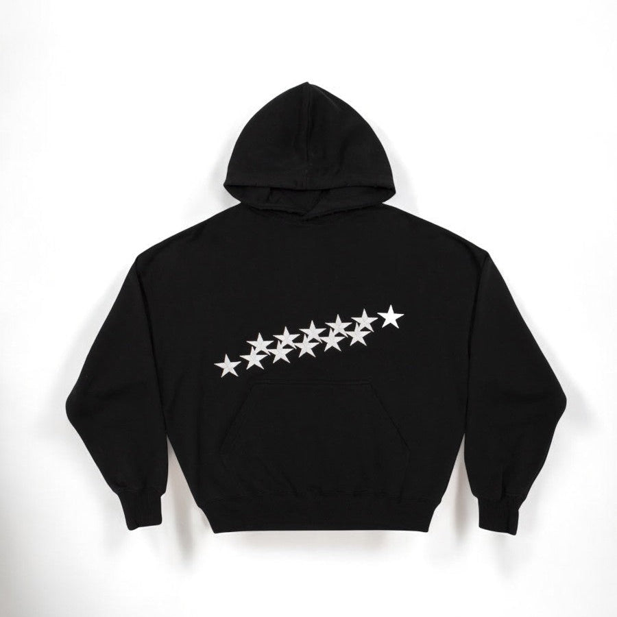 Oversized Damen Hoodie mit Sternen-Print - Streetwear