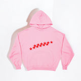 Oversized Damen Hoodie mit Sternen-Print - Streetwear