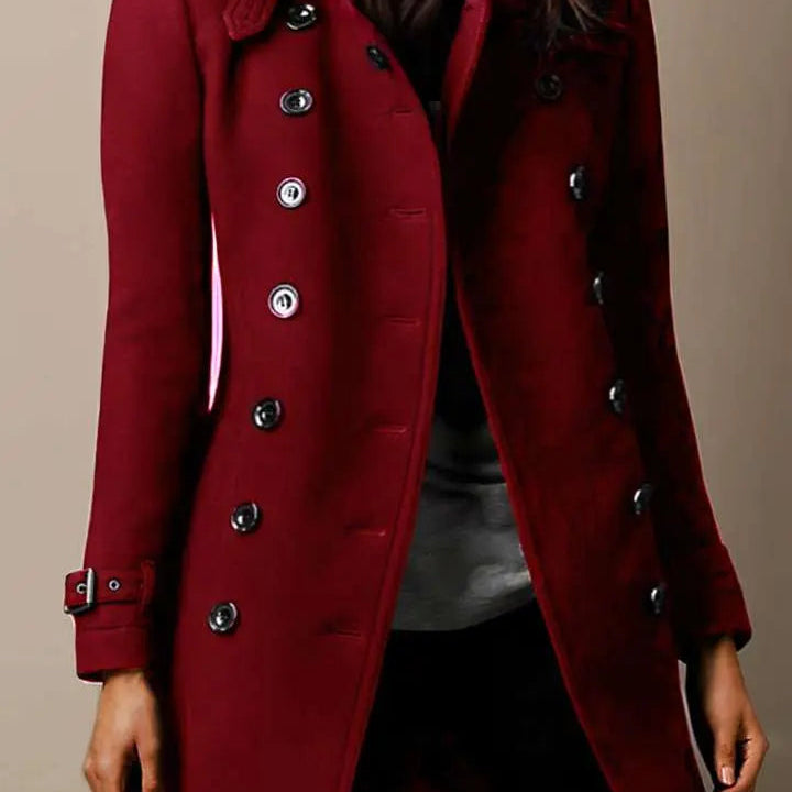 Adelina | Eleganter langer Trenchcoat