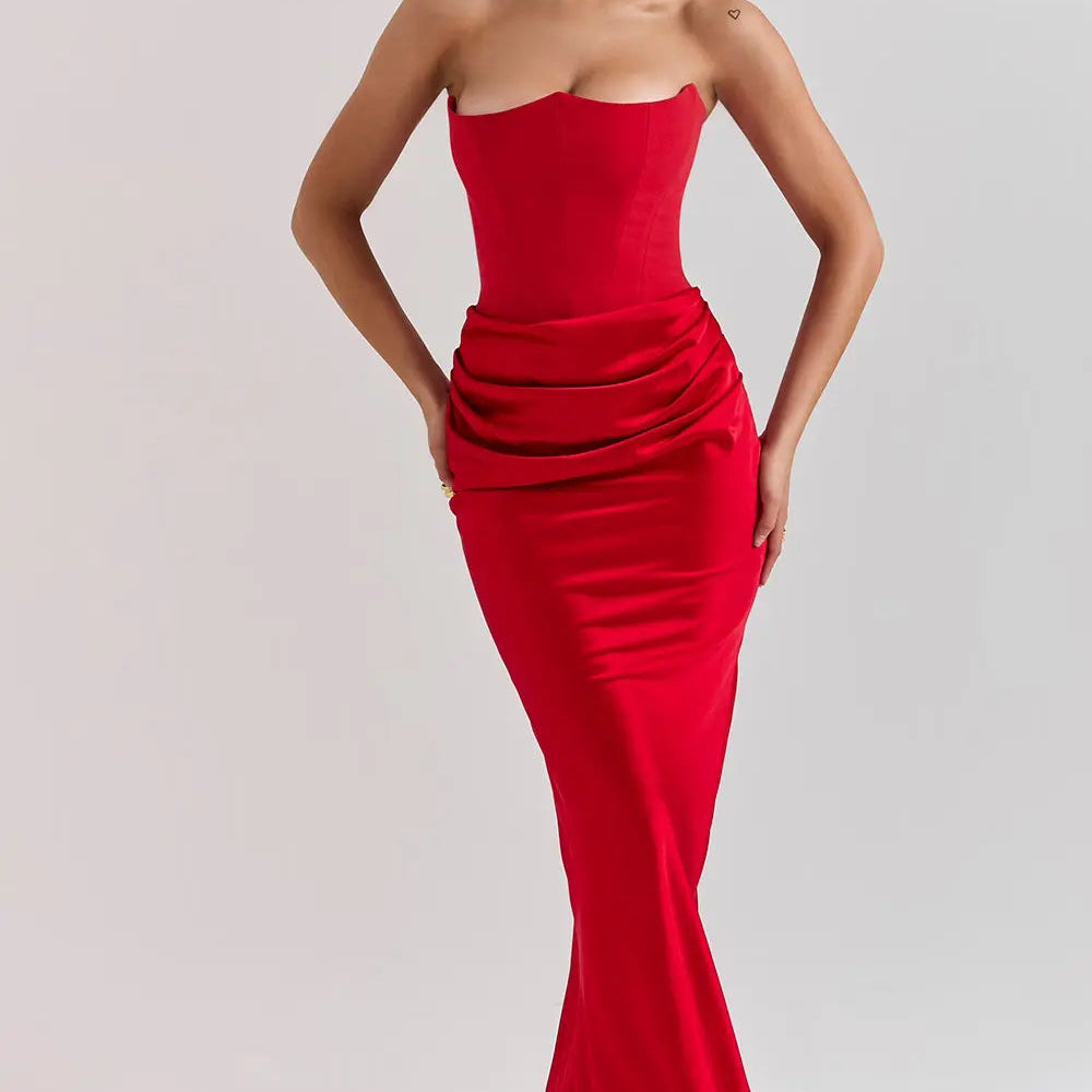 Moni – Trägerloses Maxikleid