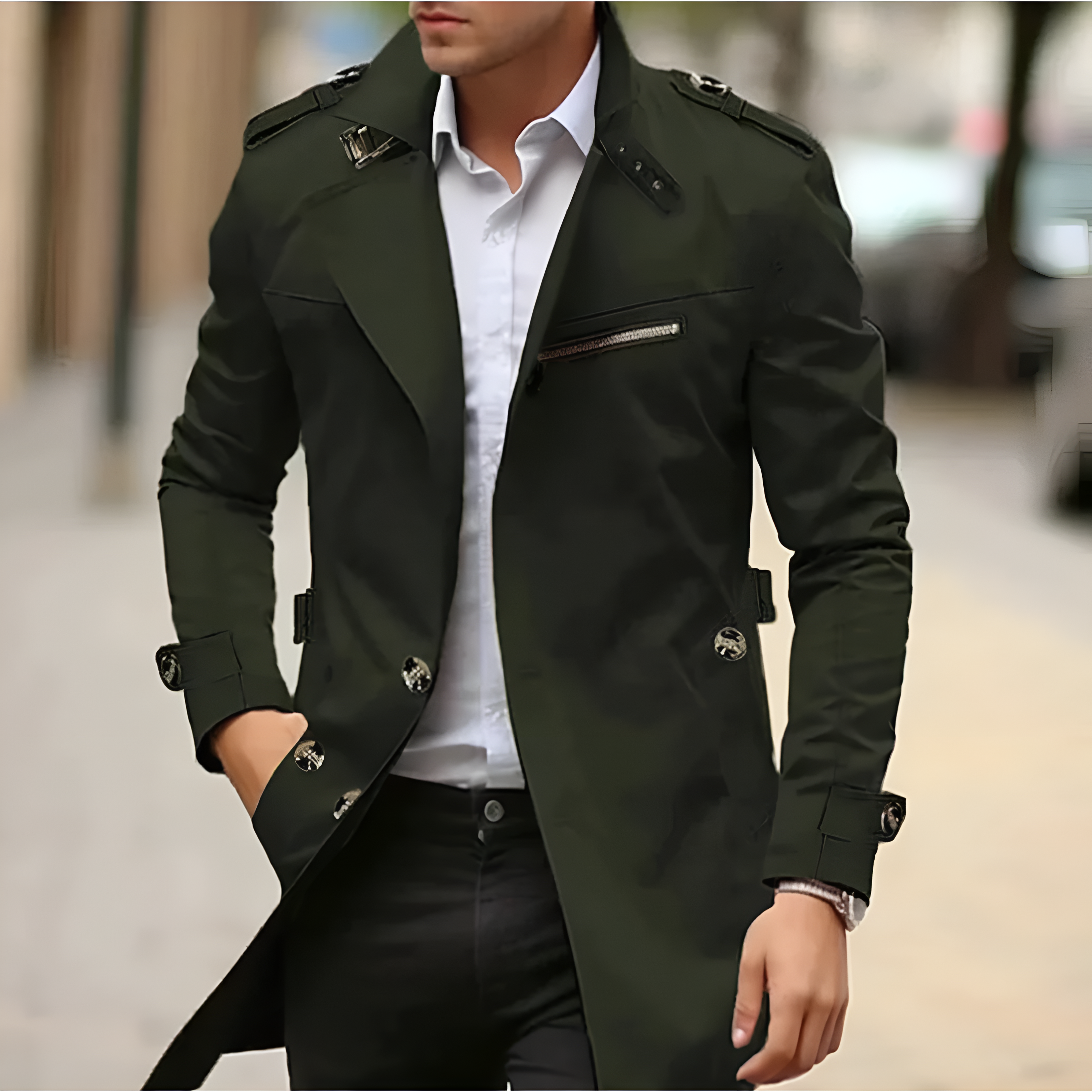 Maximilian | Stilvoller Casual-Trenchcoat für Herren