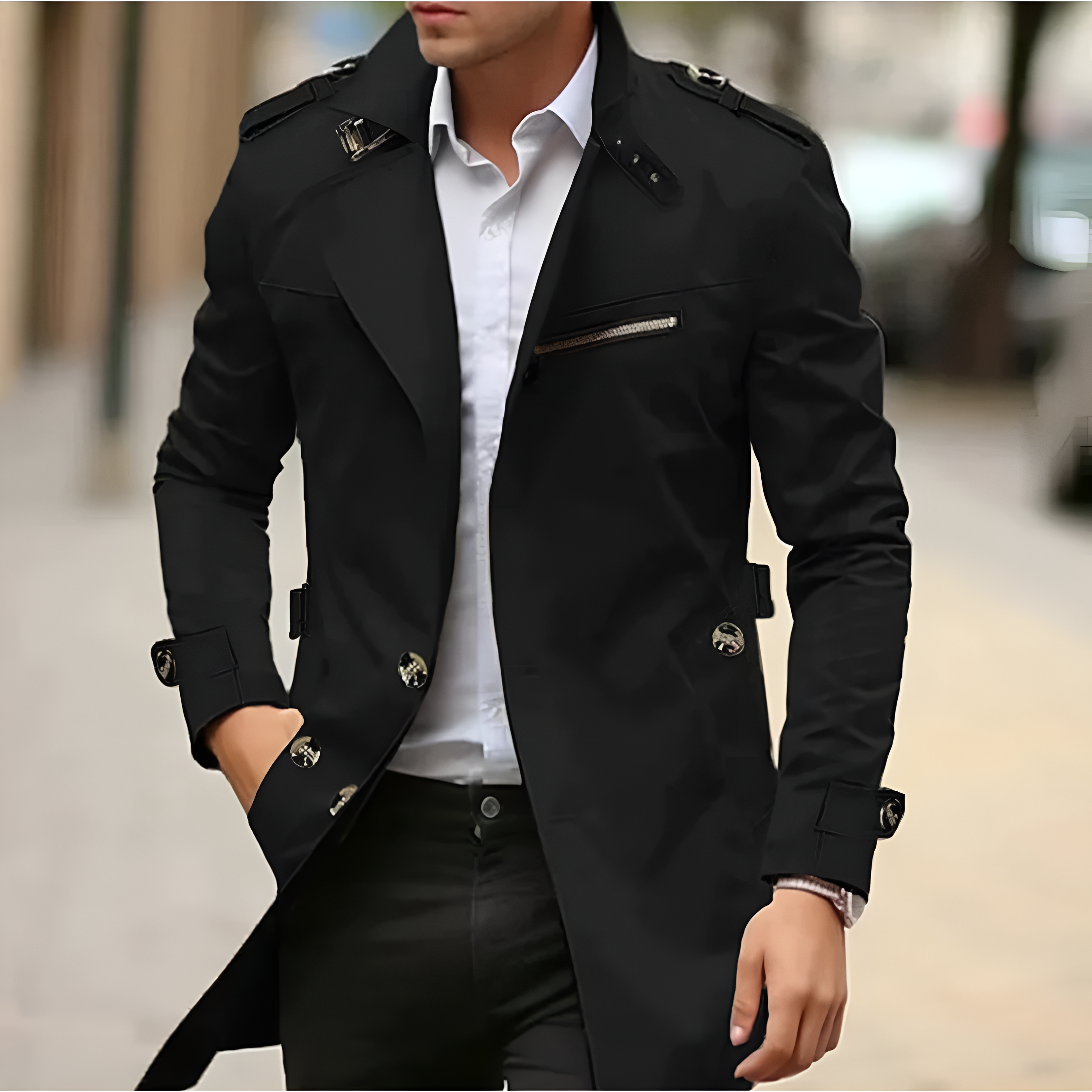 Maximilian | Stilvoller Casual-Trenchcoat für Herren