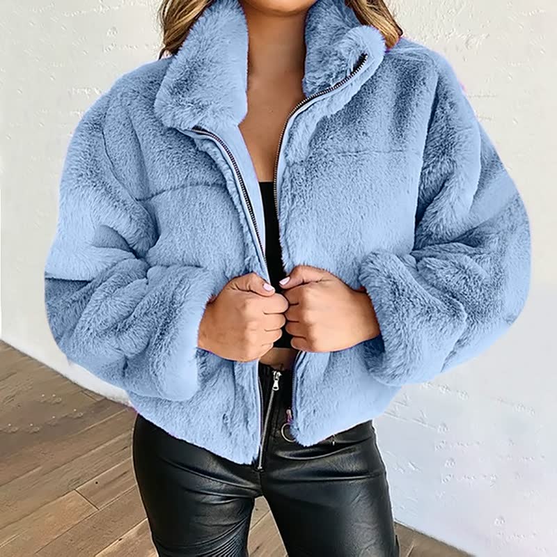 Teddyjacke – Weiche Winterjacke für Damen