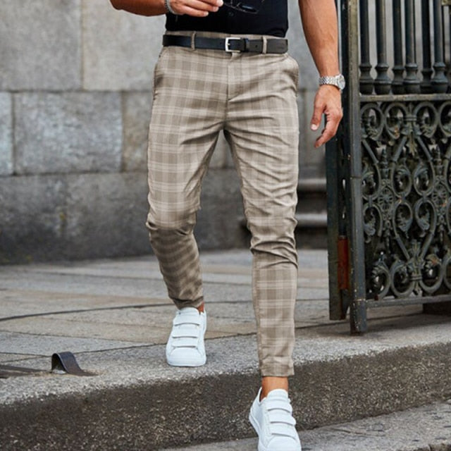 Pablo | Stylische Karierte Slim-Fit Herrenhose