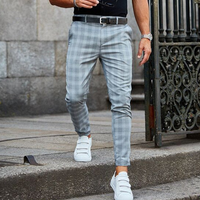 Pablo | Stylische Karierte Slim-Fit Herrenhose