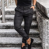 Pablo | Stylische Karierte Slim-Fit Herrenhose