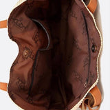 Mira | Große Strohtasche mit langen Tragehenkeln & Deko-Pompon – Sommerlicher Shopper aus Naturmaterial