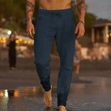 Savio | Herrenhose im lässigen Leinen-Look