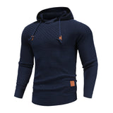 Strukturierter – Herren Hoodie mit Kapuze
