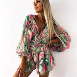 Ruby - Sommer-Overall mit Blumenmuster