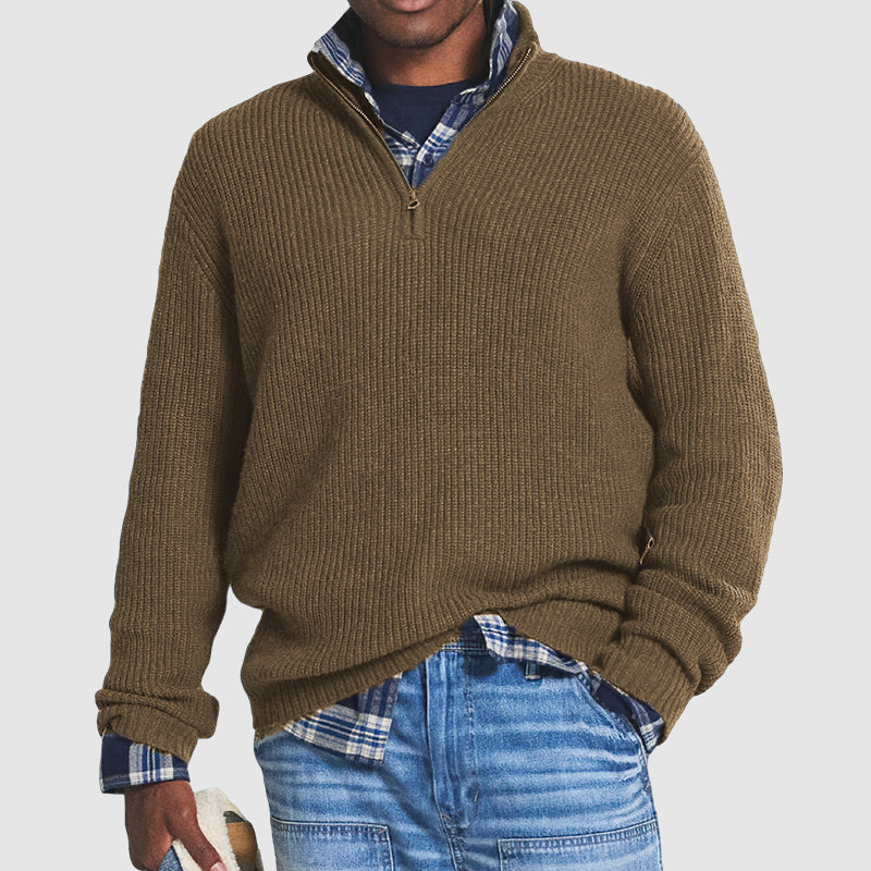 HENRY | Eleganter Premium Zip-Up Pullover