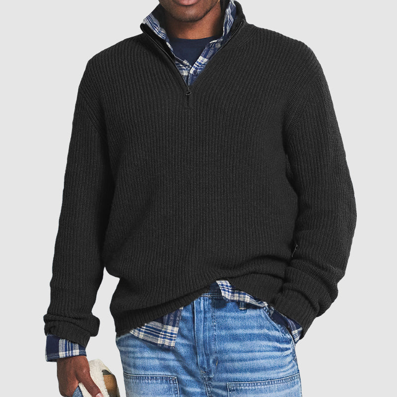 HENRY | Eleganter Premium Zip-Up Pullover