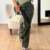 Gerade - Damenhose mit hoher Taille