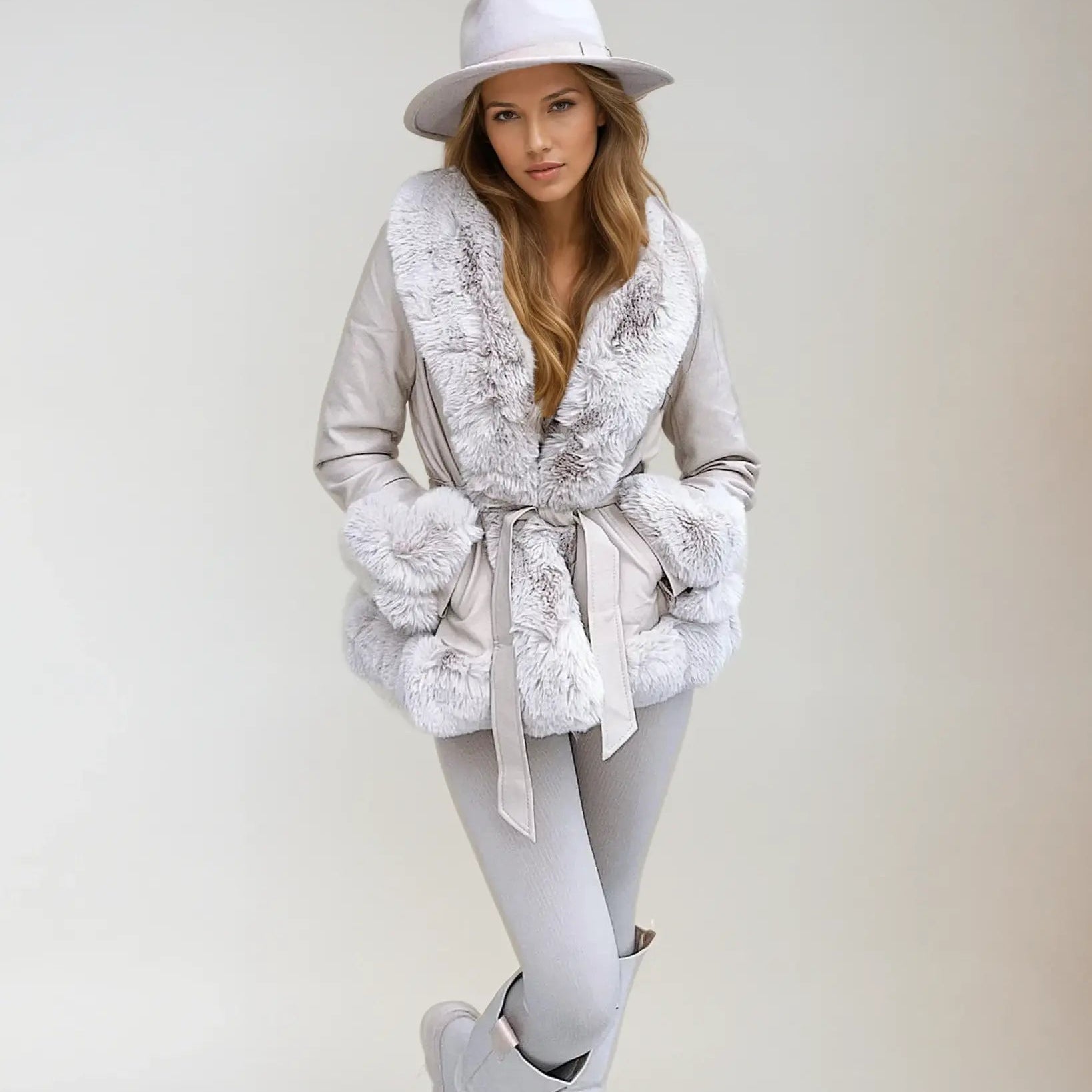 Lulu | Luxuriöser Kunstfell-Jacke