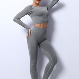 Nahtloses Damen-Set mit Leggings