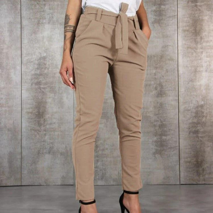 Jassie | Hochtaillierte, bequeme Damenhose