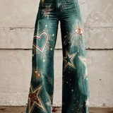 Elora | Stylish Trousers with Vibrant Bird Print